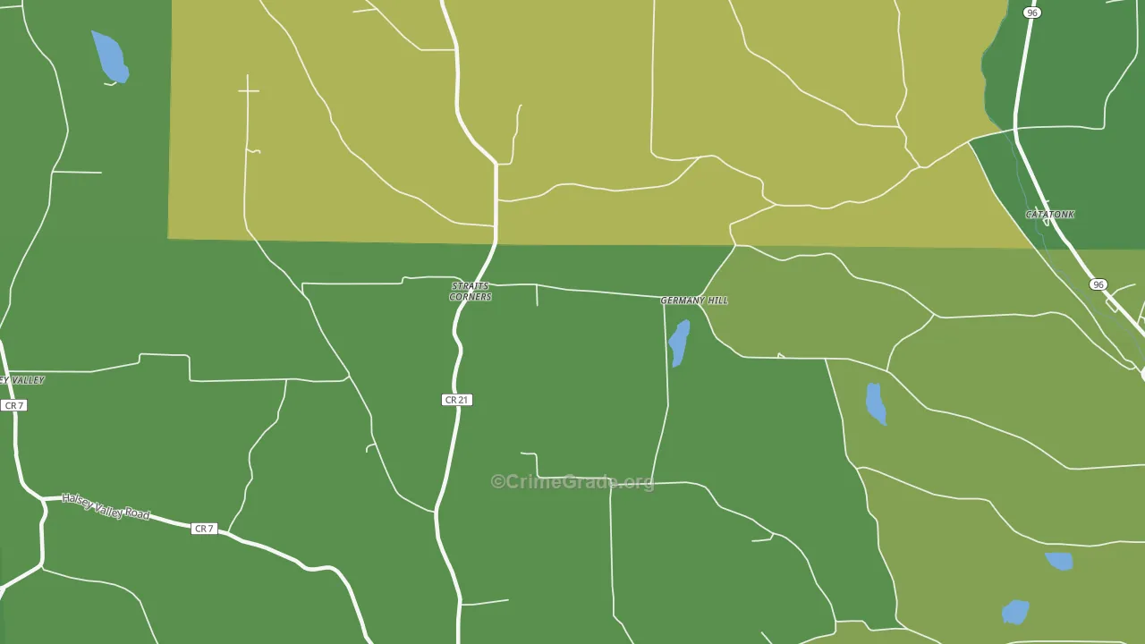Straits Corners, NY Map of Murder Rates