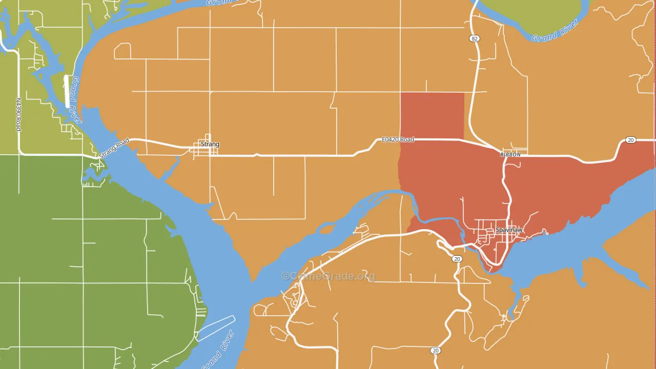 Strang, OK Map of Murder Rates