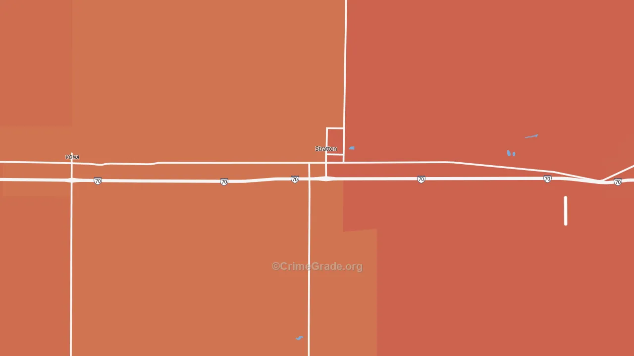Stratton, CO Map of Murder Rates