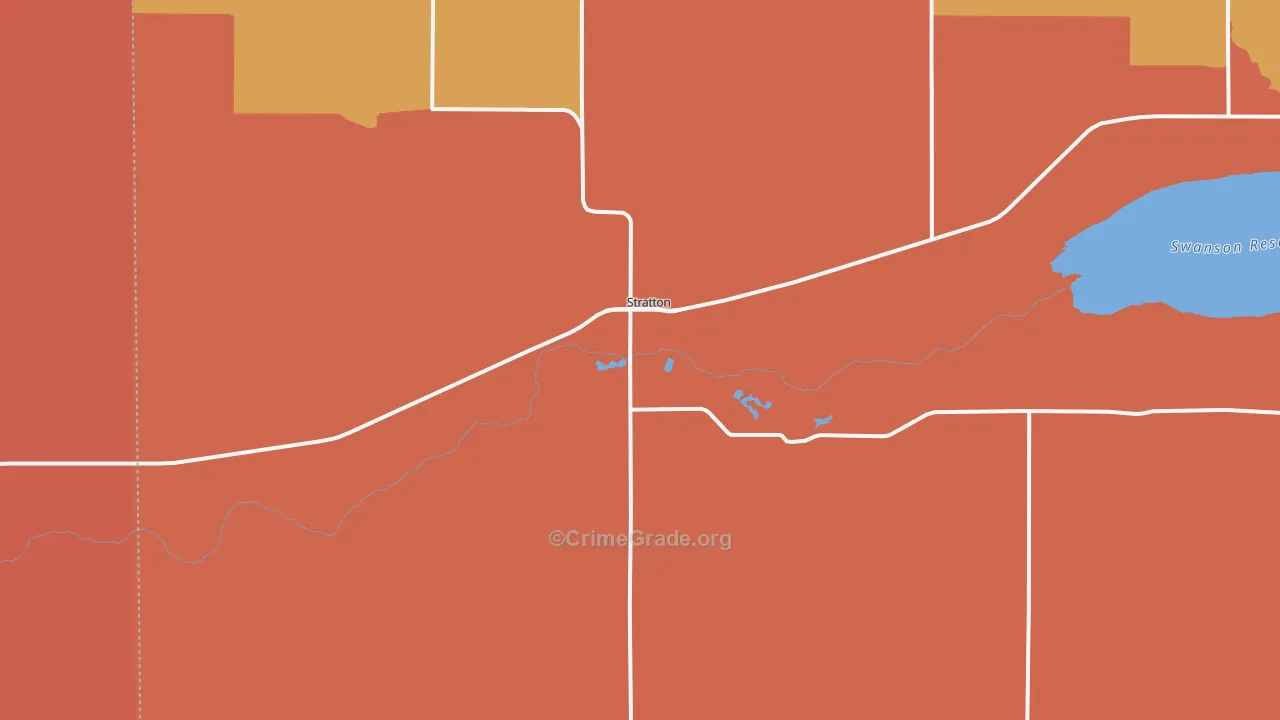 Stratton, NE Map of Murder Rates