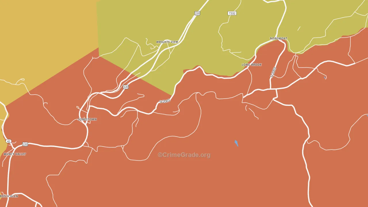 Strawbridge, PA Map of Murder Rates