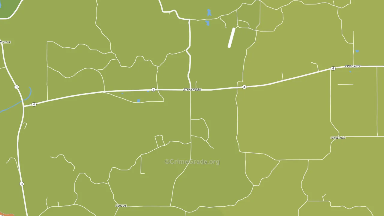 Strayhorn, MS Map of Murder Rates