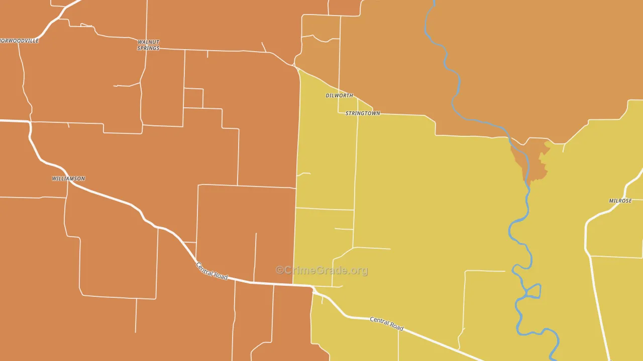 Stringtown, AR Map of Murder Rates