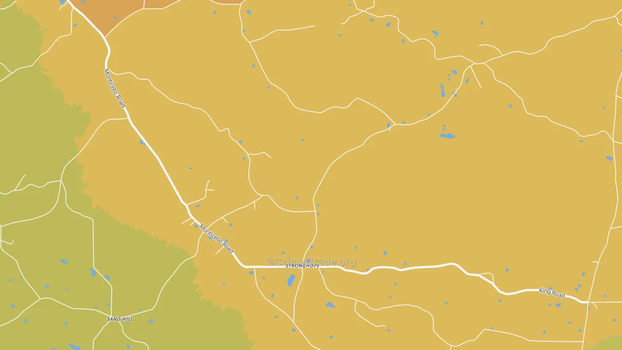 Stronghope, MS Map of Murder Rates