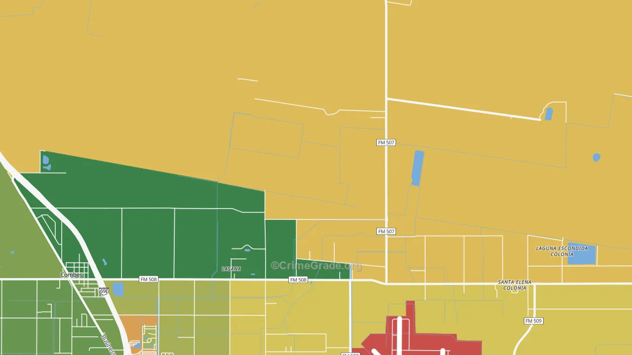 Stuart Place, TX Map of Murder Rates