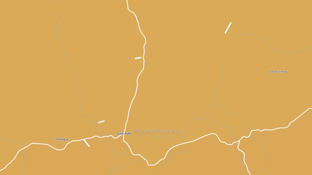Study Butte, TX Map of Murder Rates