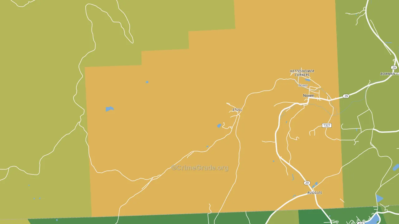 Stull, PA Map of Murder Rates