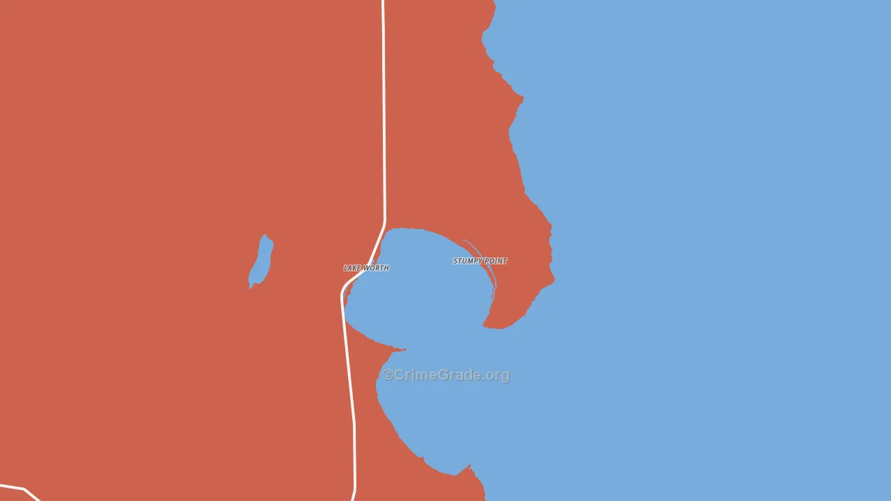 Stumpy Point, NC Map of Murder Rates