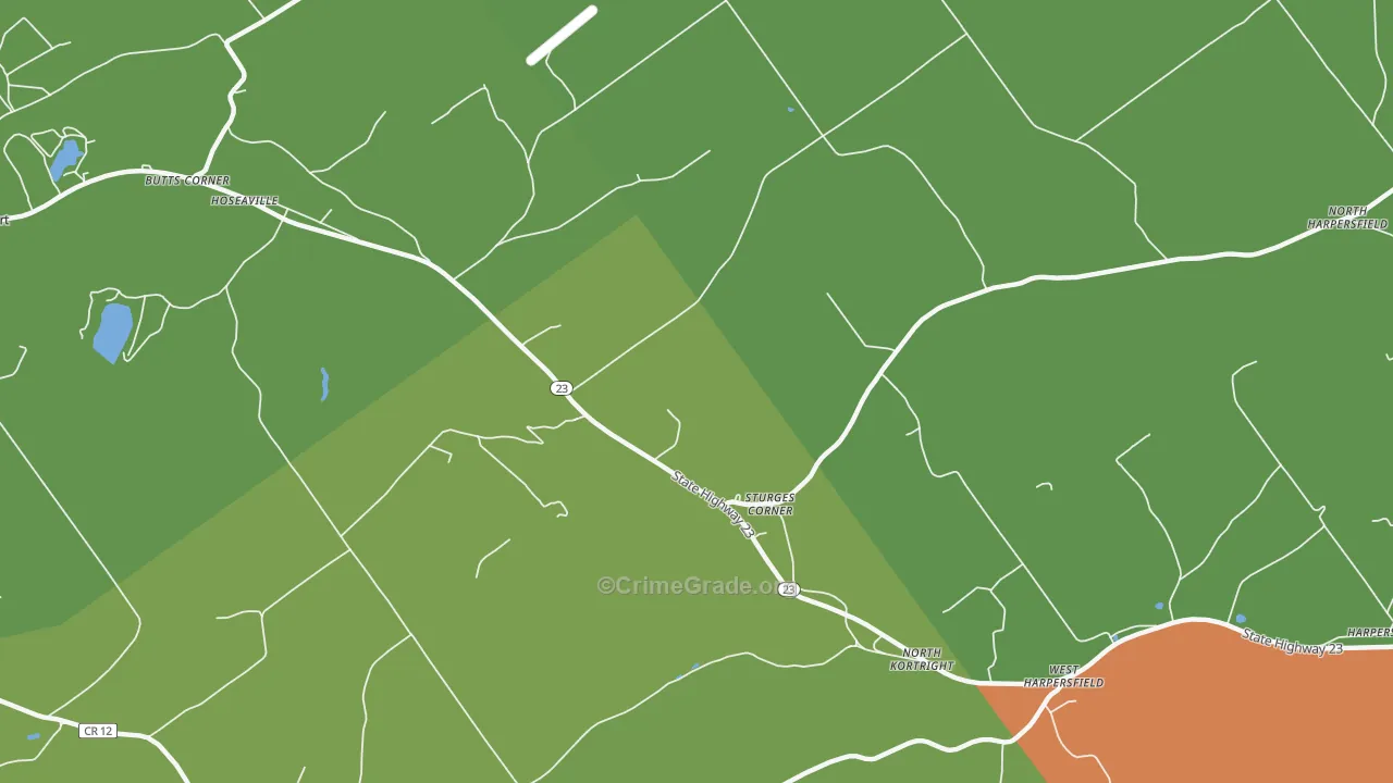 Sturges Corner, NY Map of Murder Rates