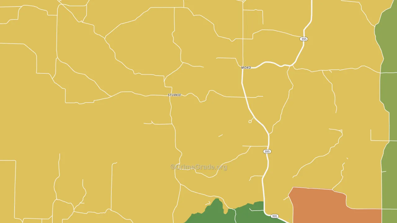 Sturkie, AR Map of Murder Rates