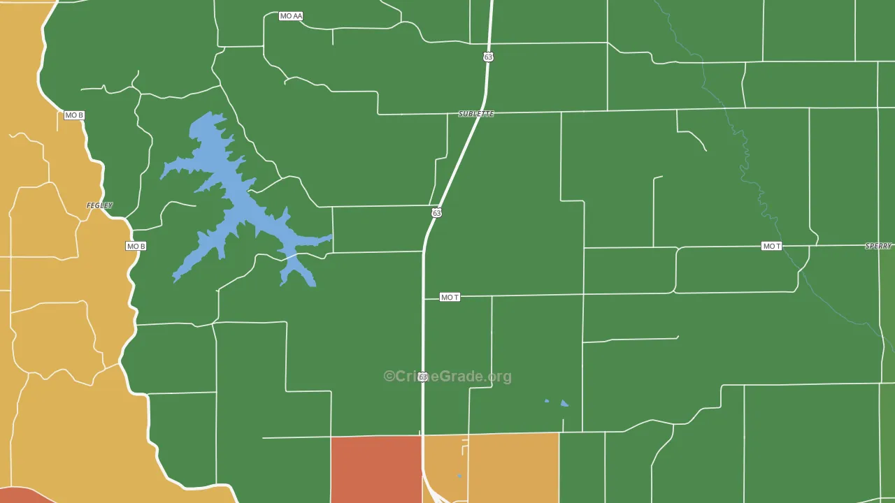Sublette, MO Map of Murder Rates