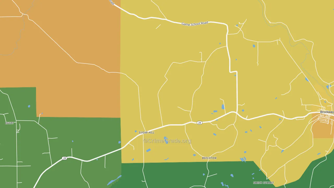 Sugar Hill, PA Map of Murder Rates