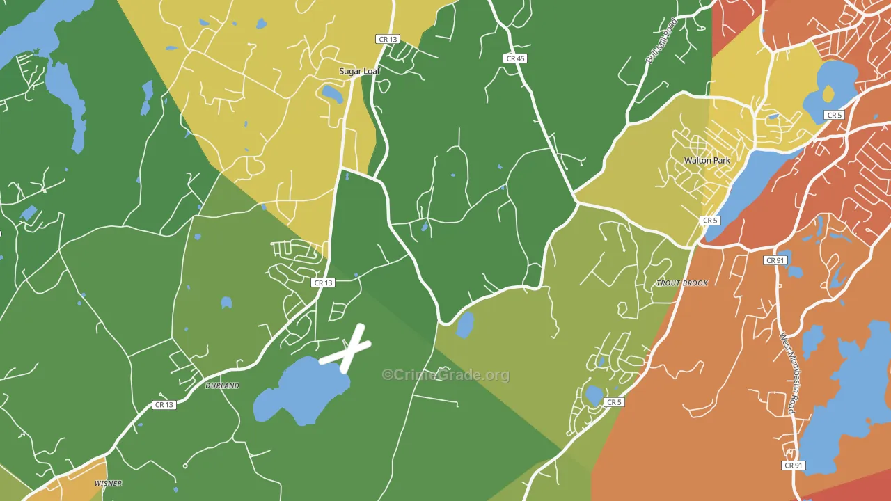 Sugar Loaf, NY Map of Murder Rates
