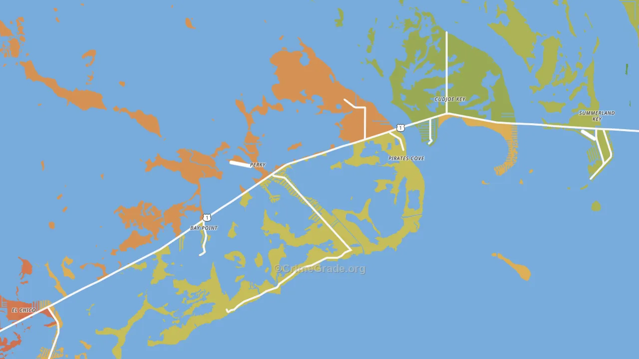 Sugarloaf Shores, FL Map of Murder Rates
