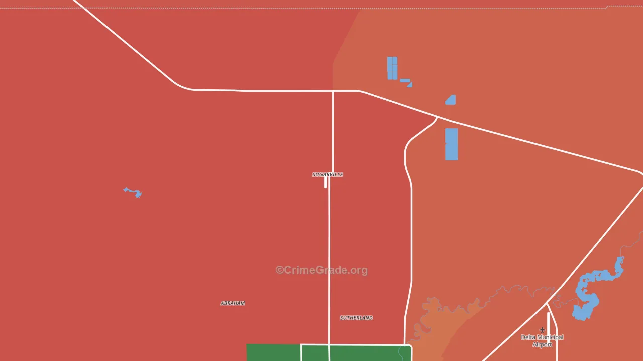 Sugarville, UT Map of Murder Rates