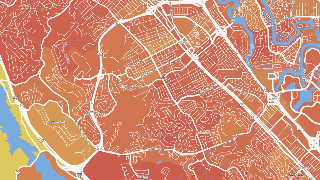 Sugerloaf, San Mateo, CA Map of Murder Rates