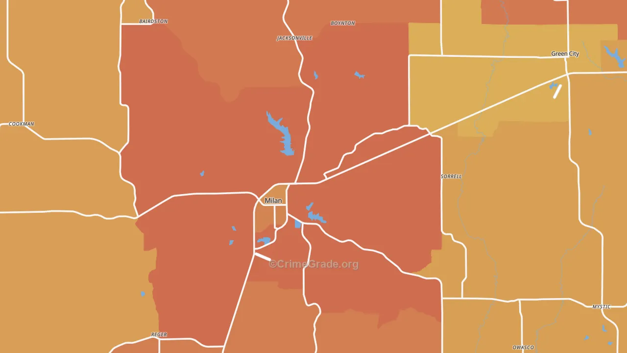 Sullivan County, MO Map of Murder Rates