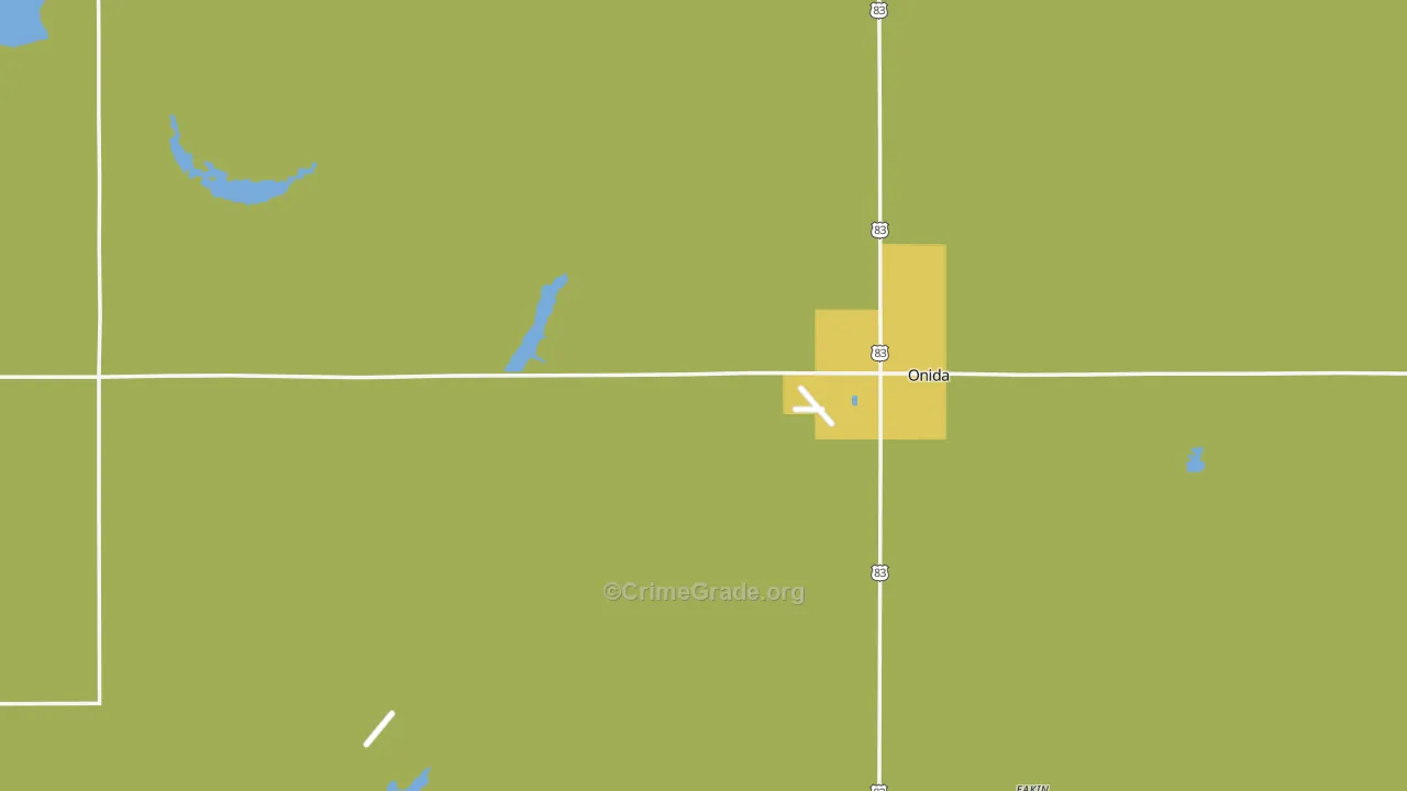 Sully County, SD Map of Murder Rates