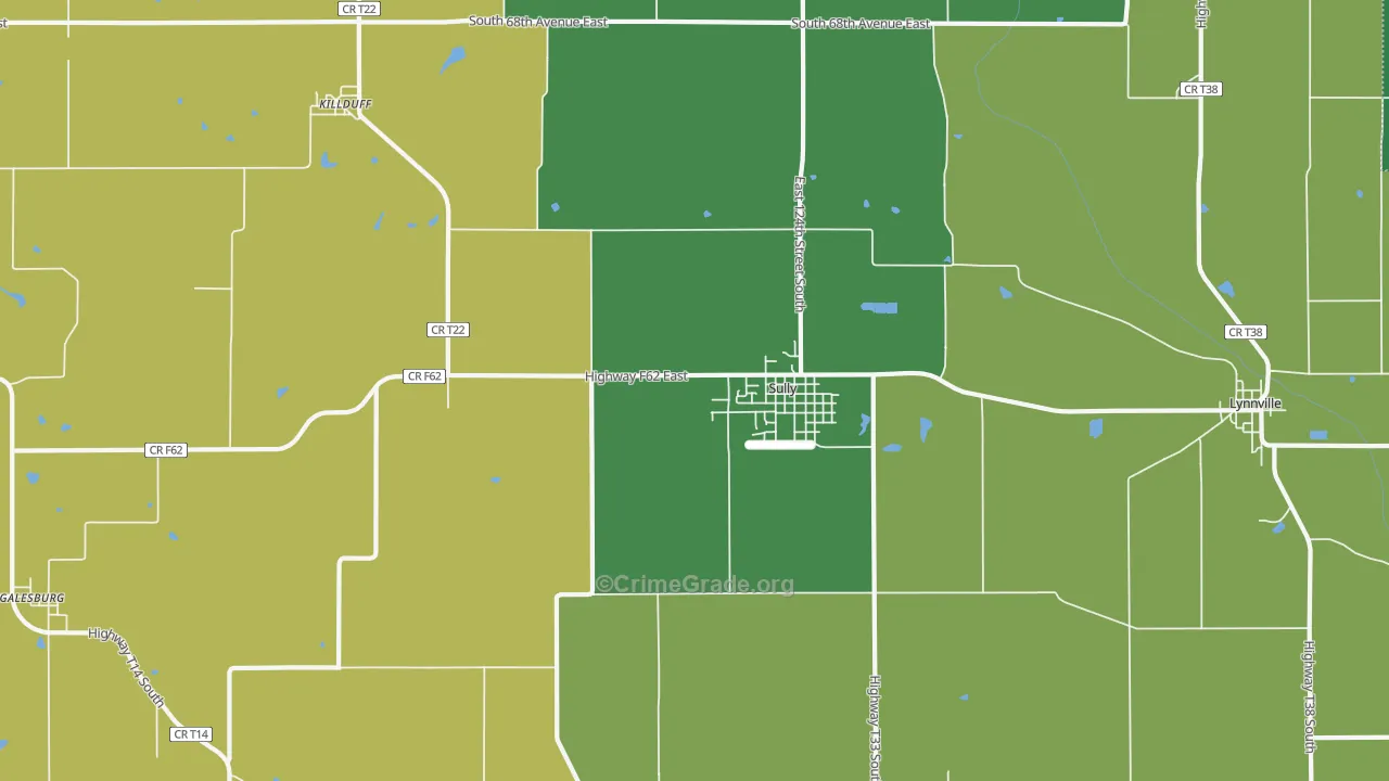 Sully, IA Map of Murder Rates
