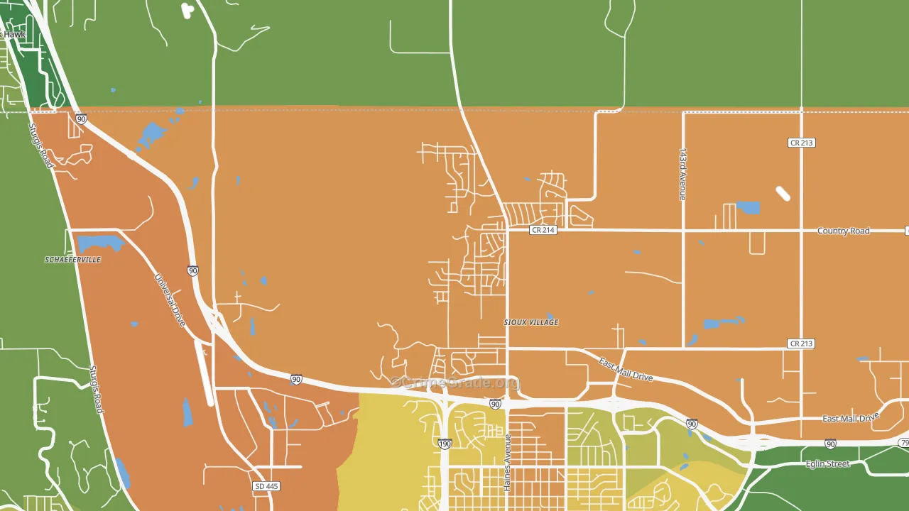 Sulphur, SD Map of Murder Rates