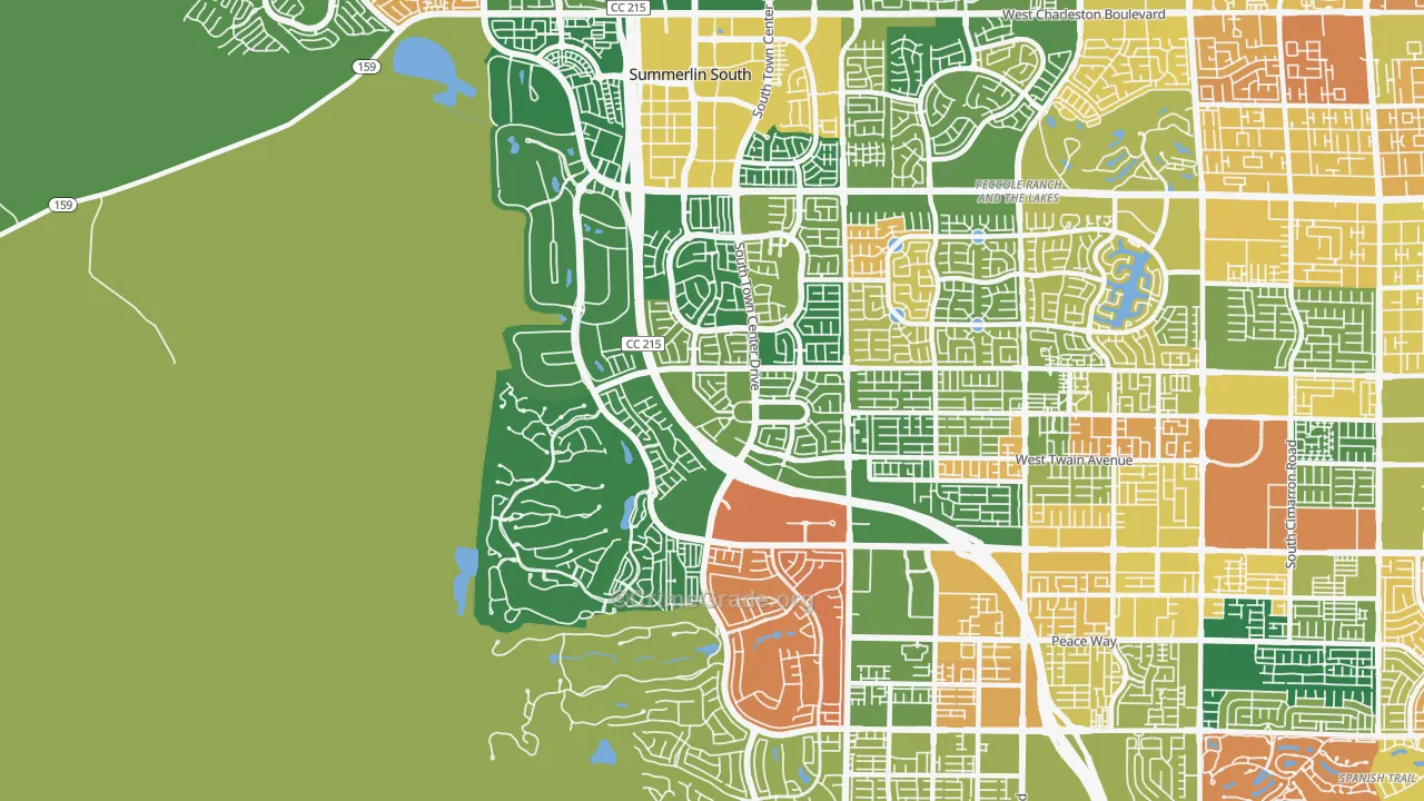 Summerlin South, NV Map of Murder Rates