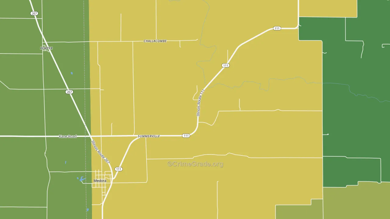 Summerville, IL Map of Murder Rates