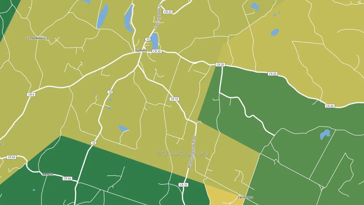 Summit, NY Map of Murder Rates