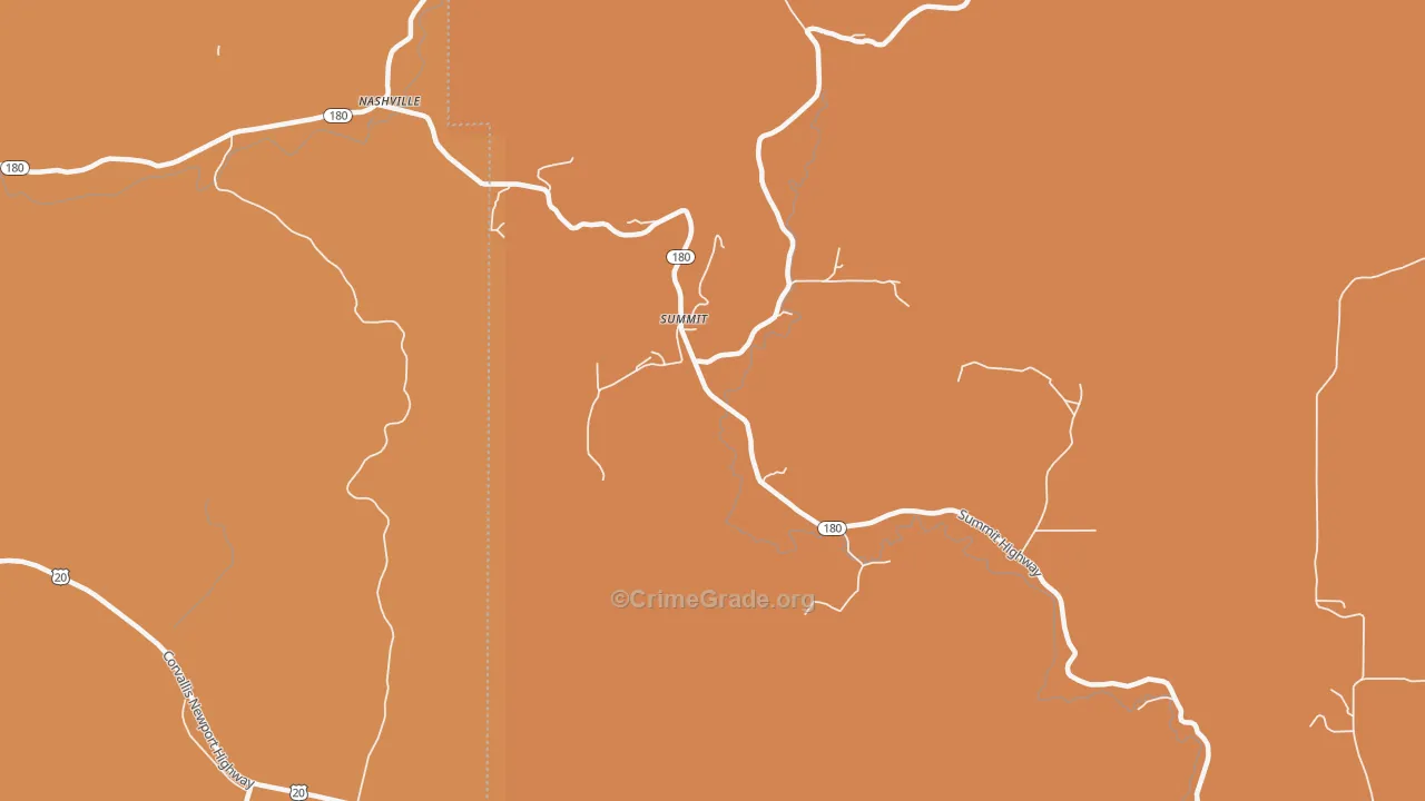 Summit, OR Map of Murder Rates