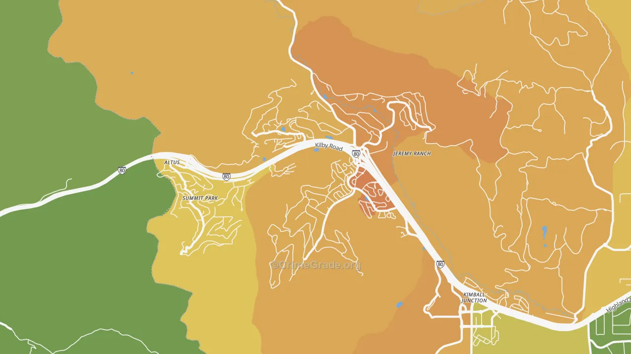 Summit Park, UT Map of Murder Rates