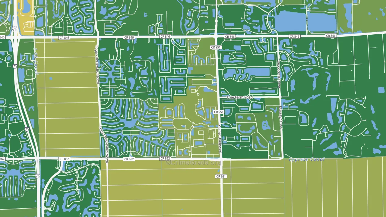 Summit Place in Naples, Naples, FL Map of Murder Rates