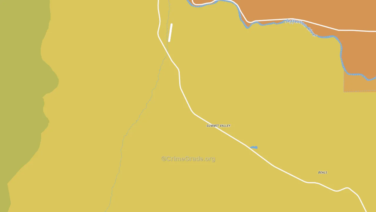 Summit Valley, MT Map of Murder Rates