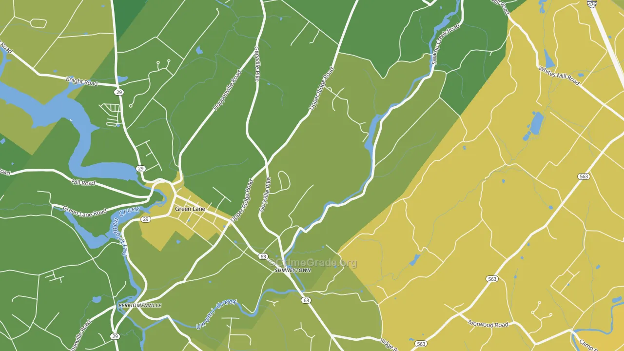 Sumneytown, PA Map of Murder Rates