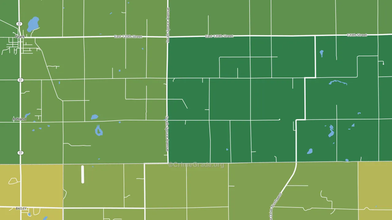 Sun, MI Map of Murder Rates