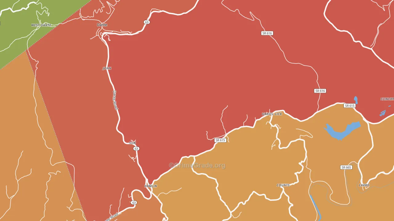 Sun, VA Map of Murder Rates