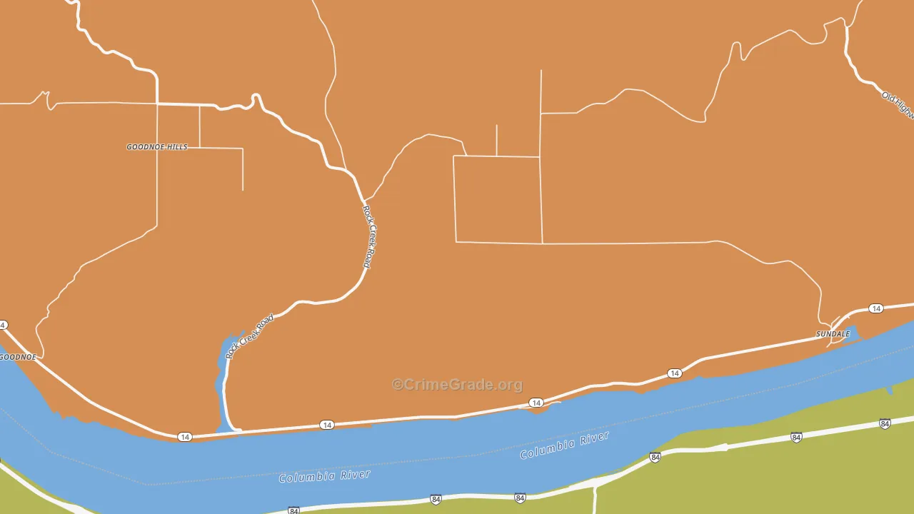 Sundale, WA Map of Murder Rates