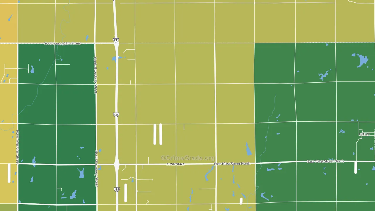 Sunnydale, KS Map of Murder Rates