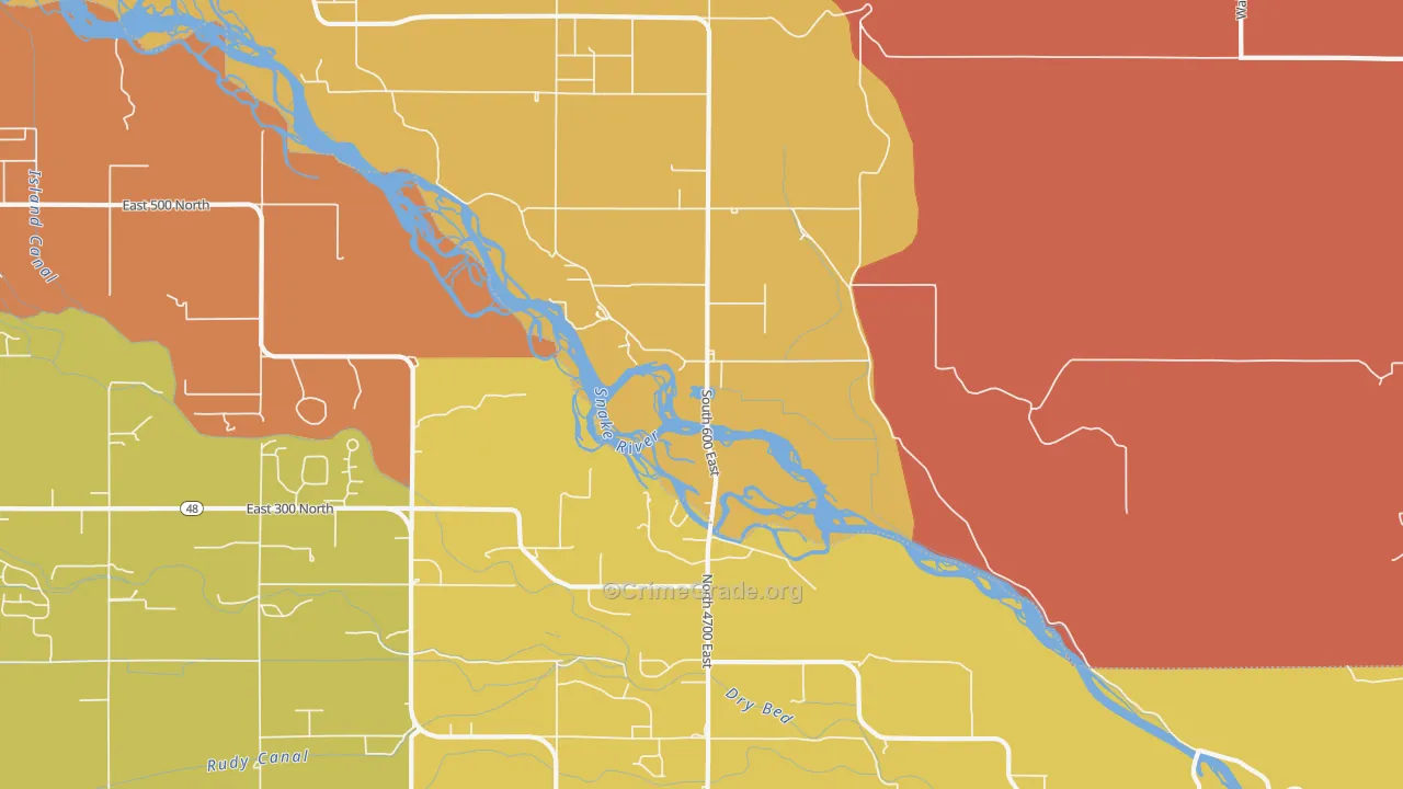 Sunnydell, ID Map of Murder Rates