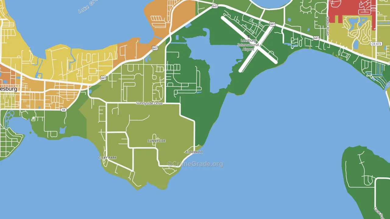Sunnyside, FL Map of Murder Rates