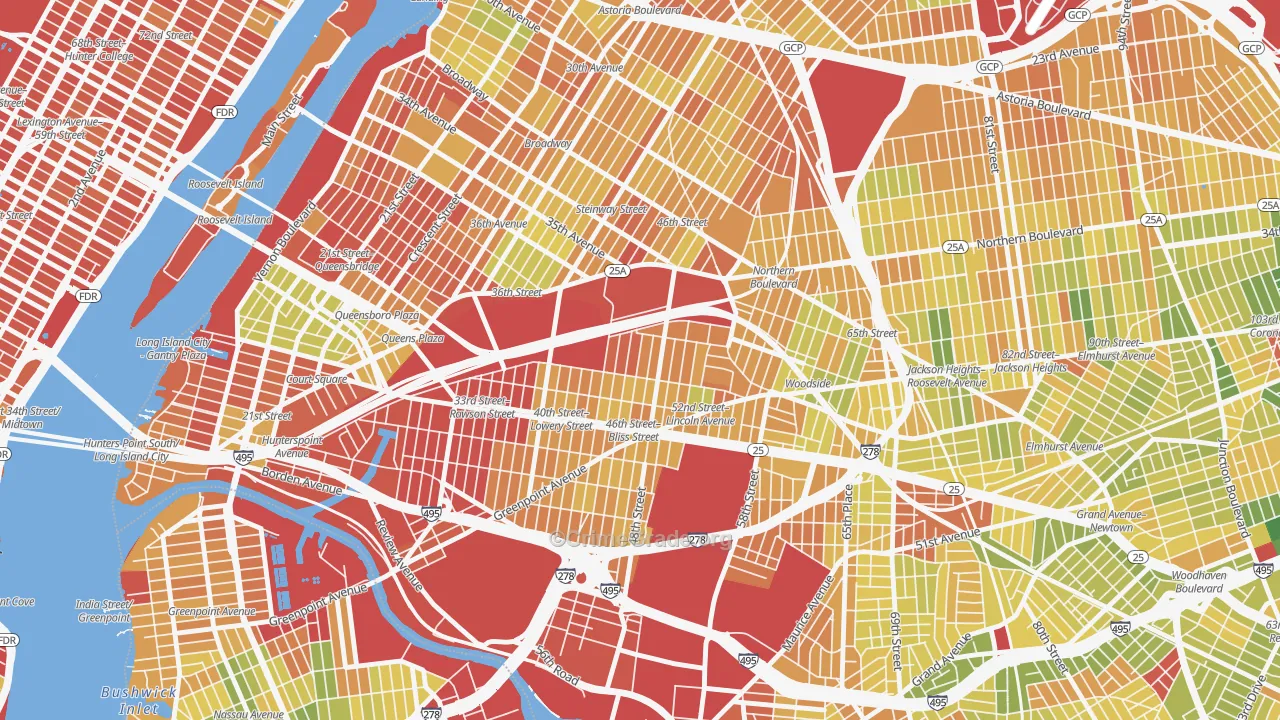 Sunnyside, Queens, NY Map of Murder Rates