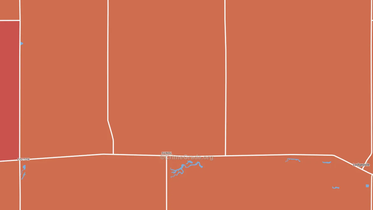 Sunol, NE Map of Murder Rates