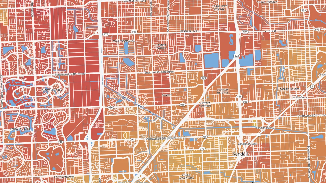 Sunset, FL Map of Murder Rates