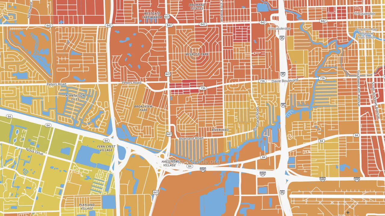 Sunset, Fort Lauderdale, FL Map of Murder Rates