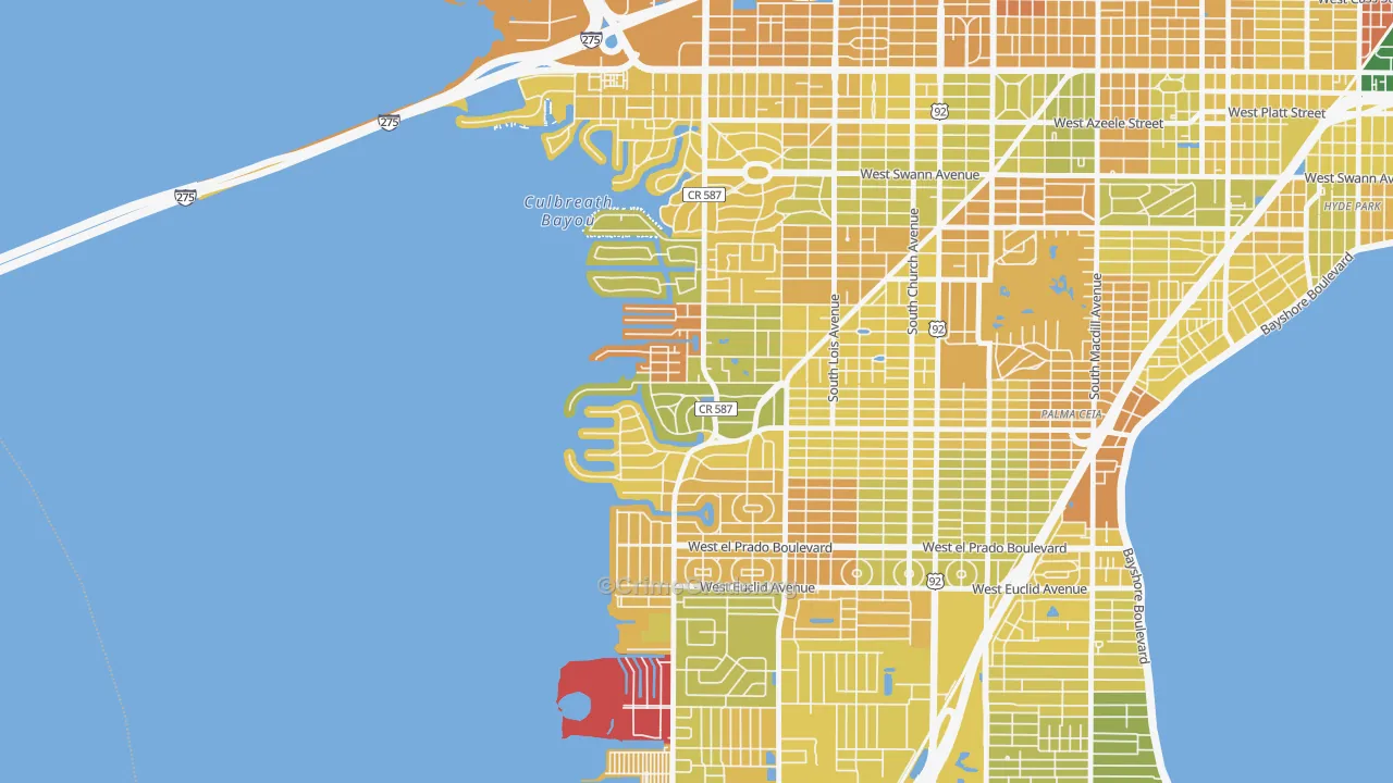 Sunset Park, Tampa, FL Map of Murder Rates