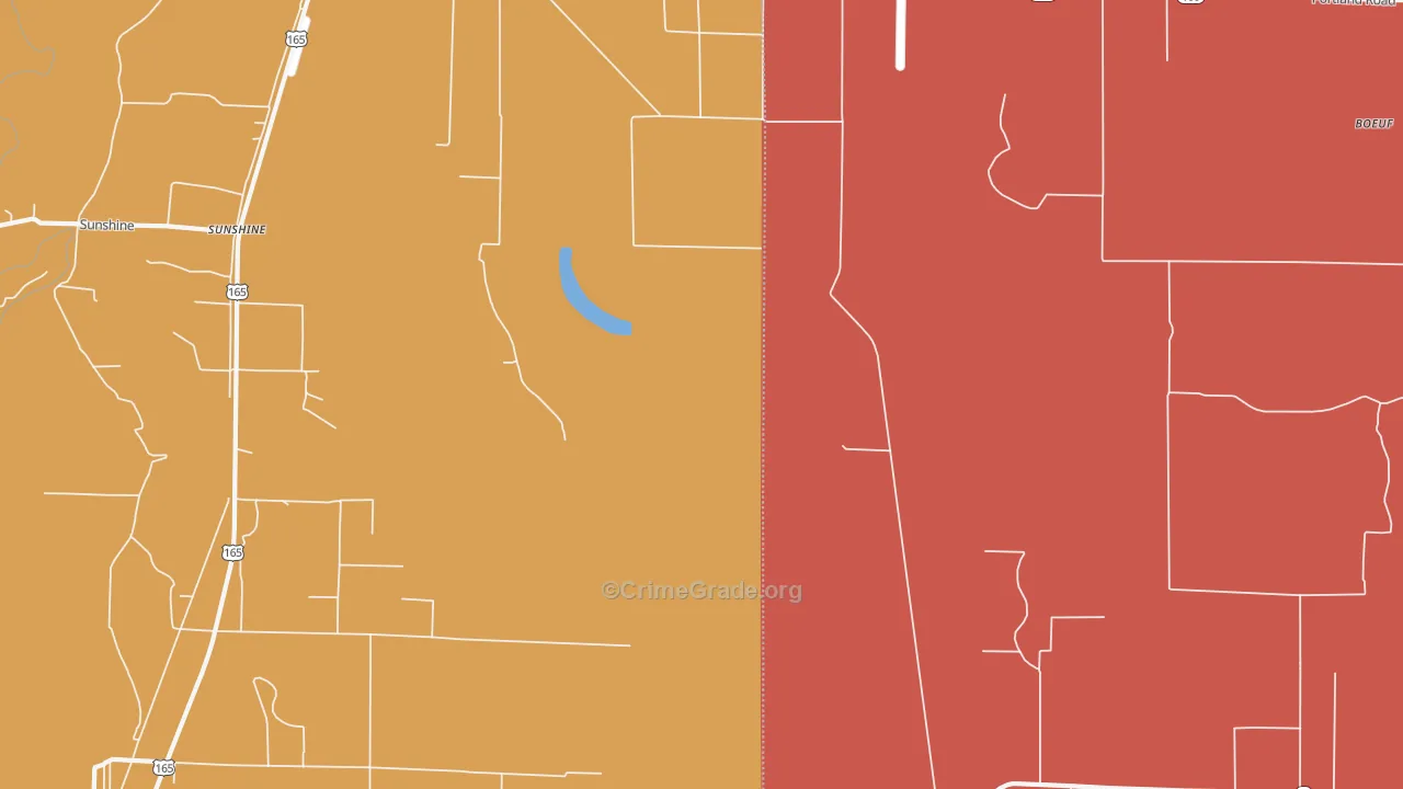Sunshine, AR Map of Murder Rates