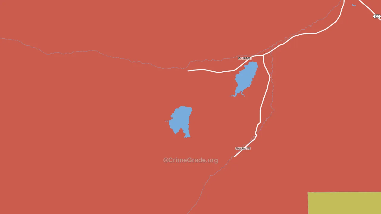 Sunshine, WY Map of Murder Rates