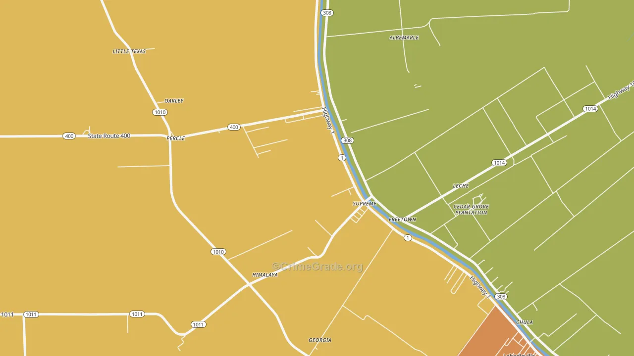 Supreme, LA Map of Murder Rates