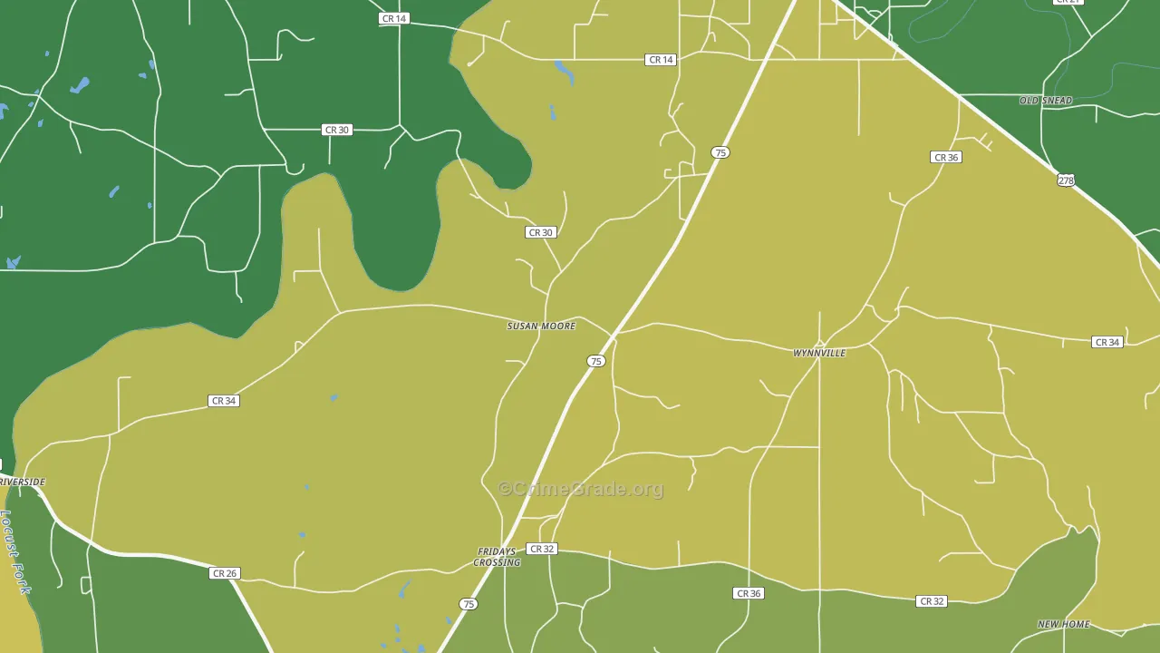 Susan Moore, AL Map of Murder Rates