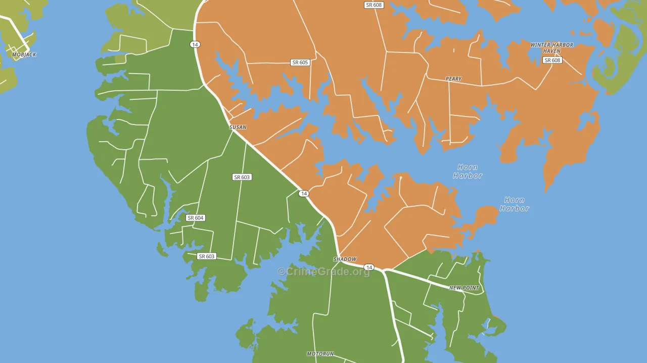 Susan, VA Map of Murder Rates