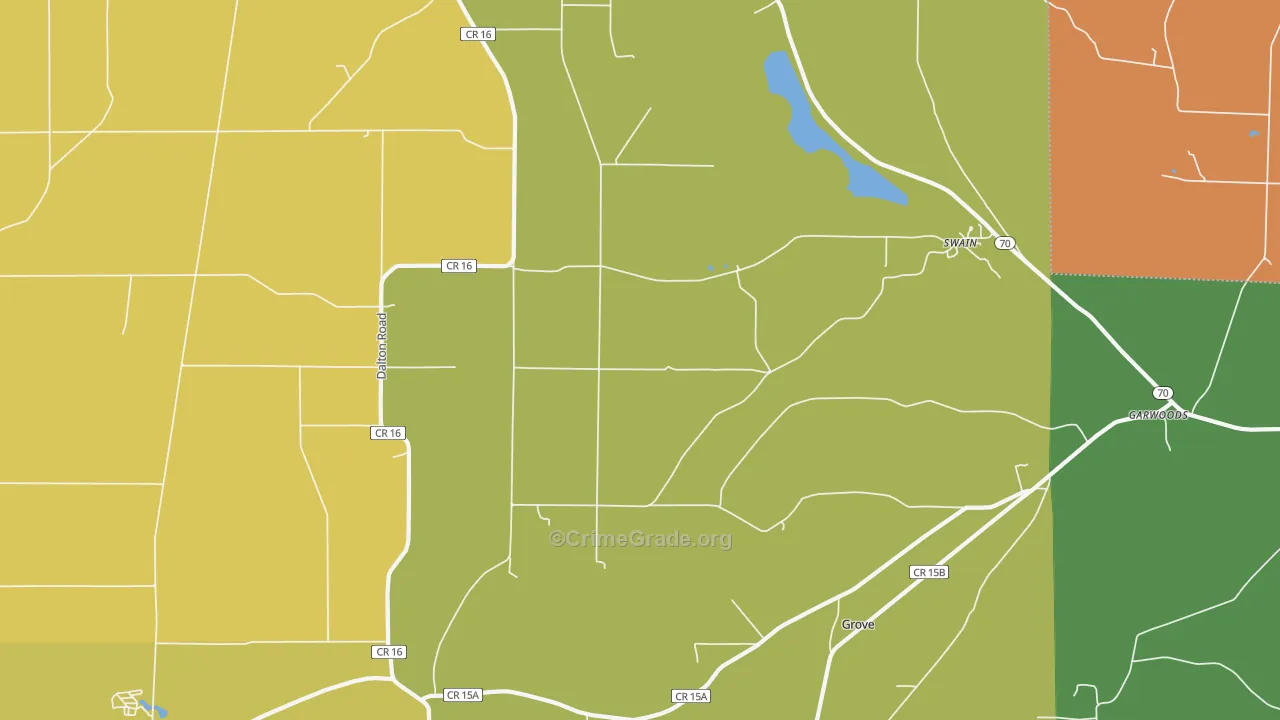 Swain, NY Map of Murder Rates