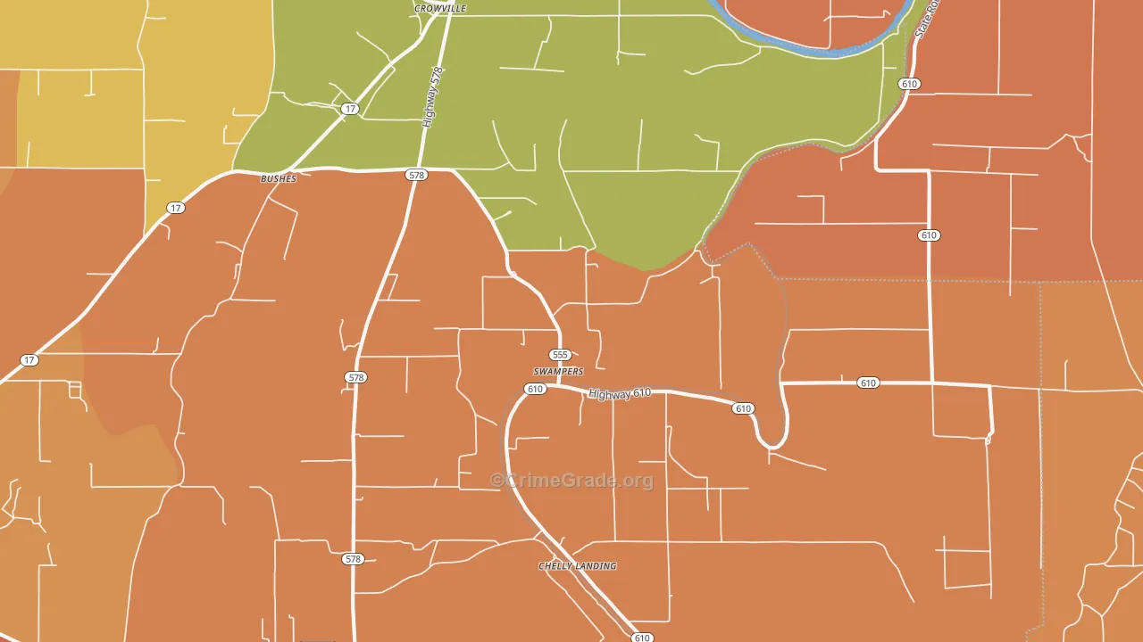 Swampers, LA Map of Murder Rates